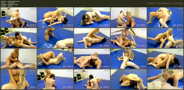 Ivy Rain Vs Louise Lee Sexfight - MR RAINS SEXY WRESTLING - MP4