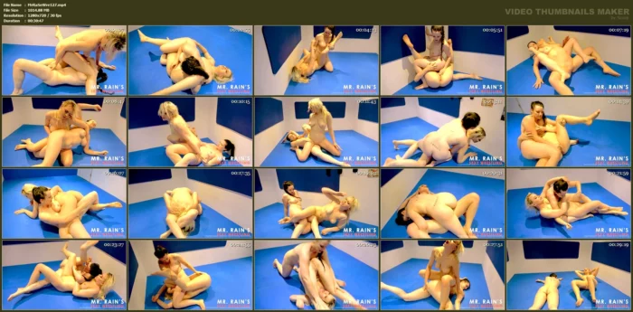 Gina Varney Vs Ivy Rain Sexfight - MR RAINS SEXY WRESTLING - MP4