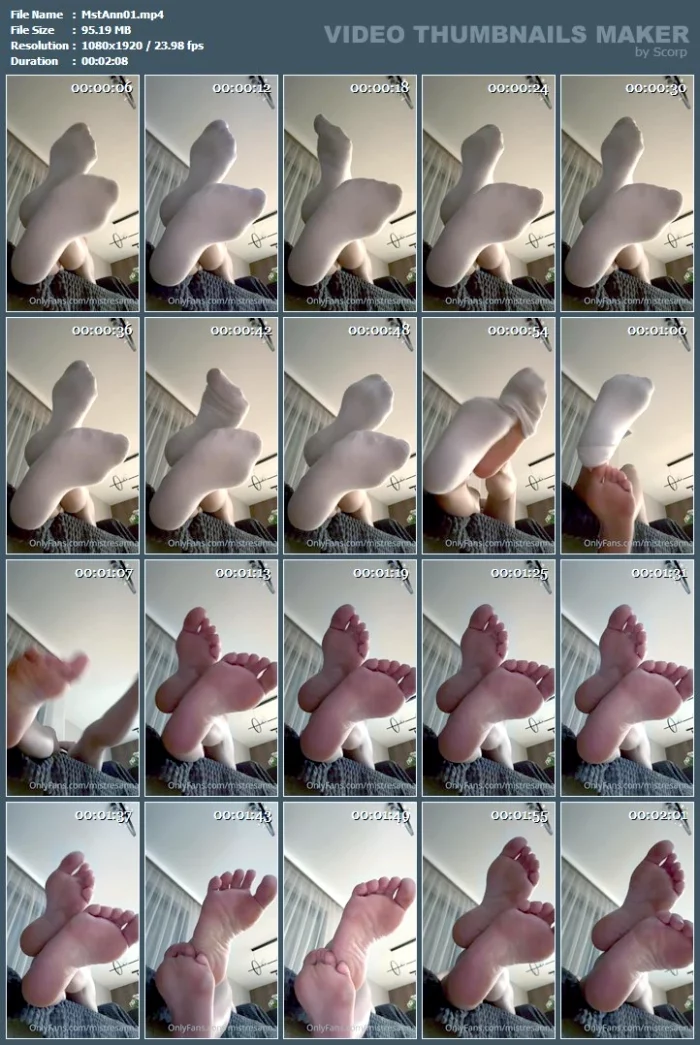 The View Under My Couch And Feet Smelly Sock, Sweaty Feet - MISTRESS ANNA - MP4