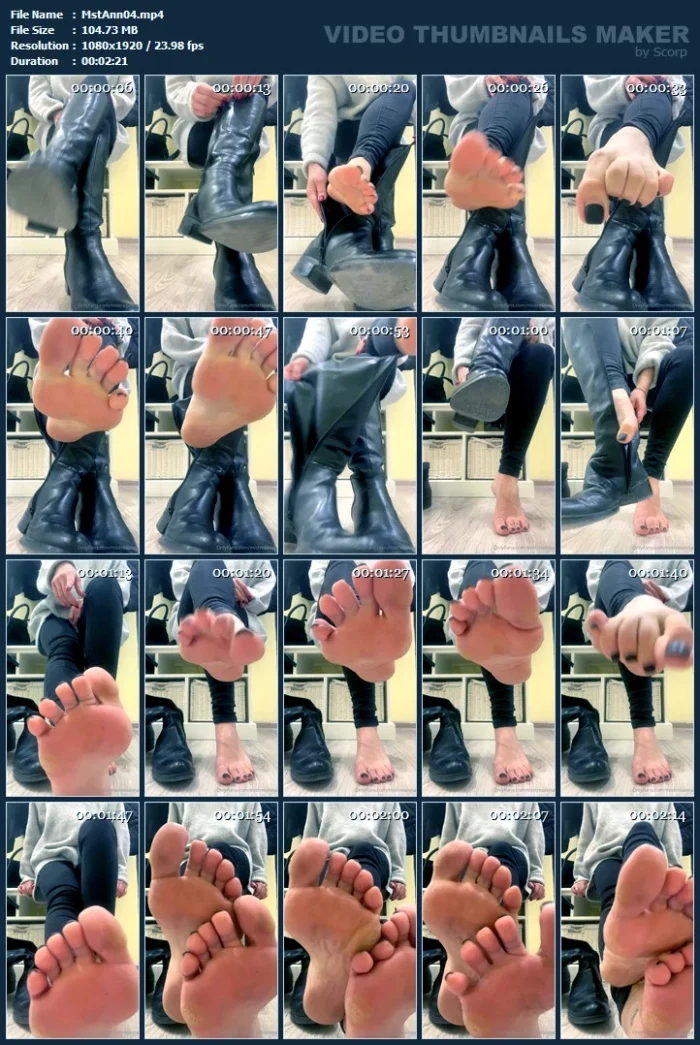 Sweaty Smelly Feet In Your Face To Clean - MISTRESS ANNA - MP4