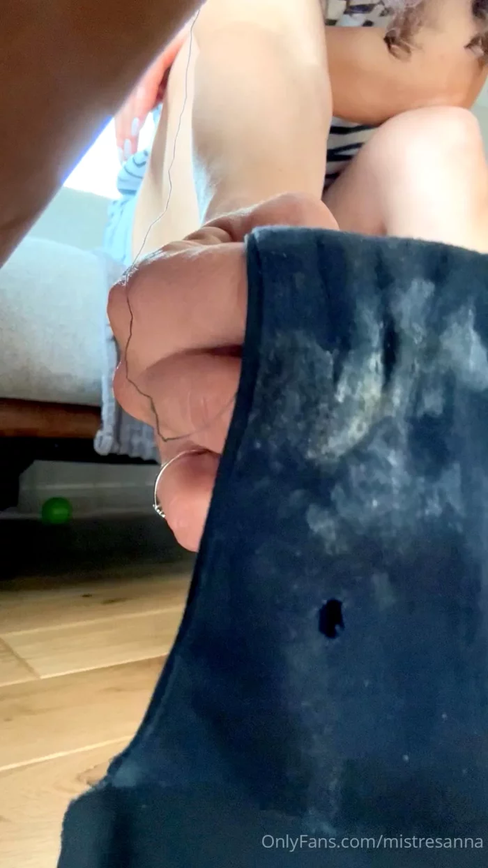 Lick Clean My Dirty Panties Doggy Slave! - MISTRESS ANNA - MP4