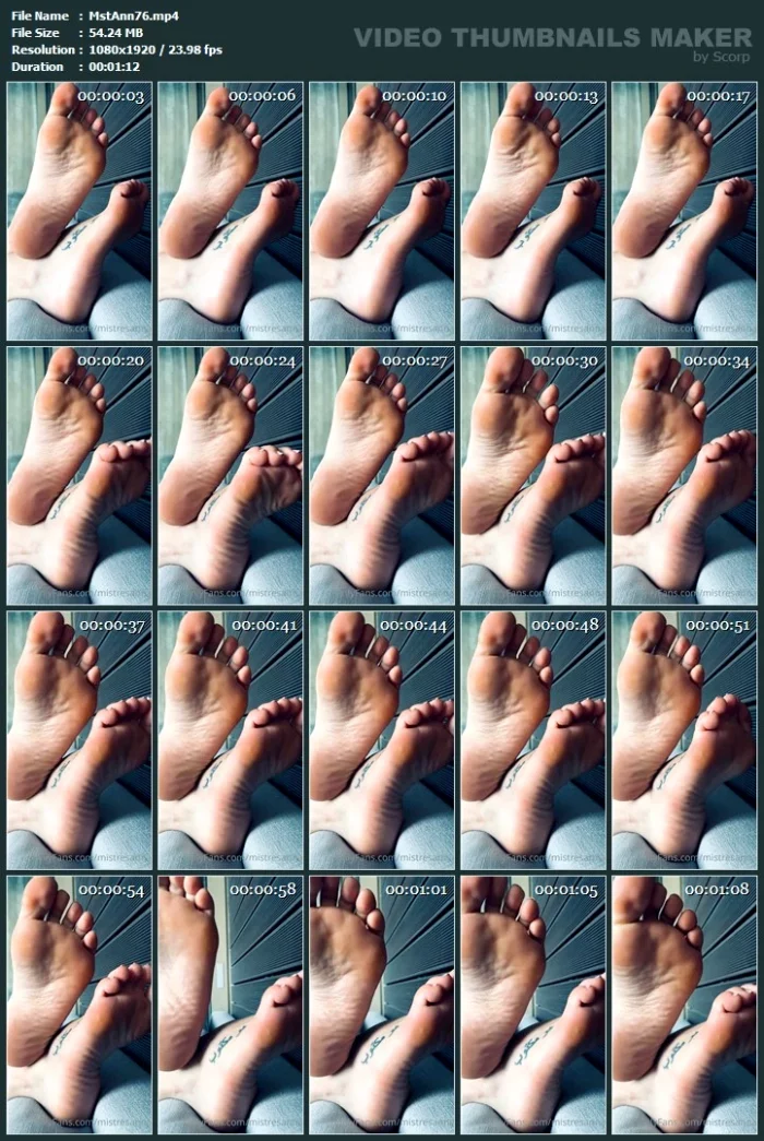 Just Watch My Feet And Wait For My Orders - MISTRESS ANNA - MP4