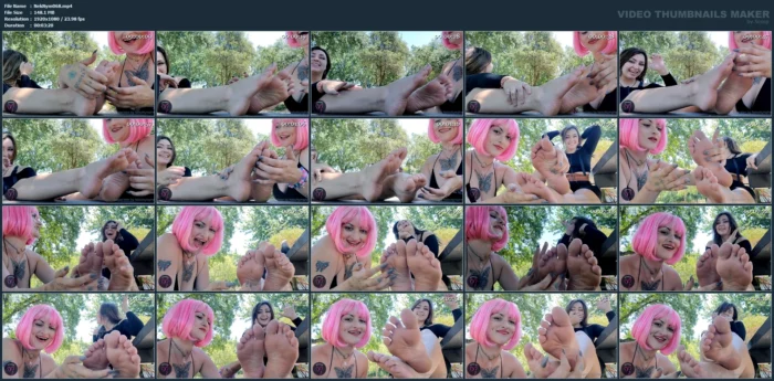 Ixiemariee Tickles My Feet In Public - NEKO NYMPHE - MP4
