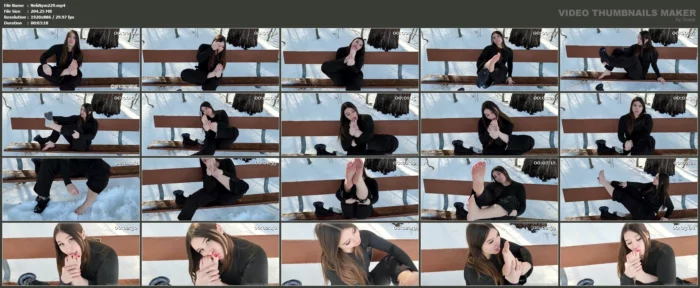 Your Little Snow Angel Warms Up Her Feet - NEKO NYMPHE - MP4