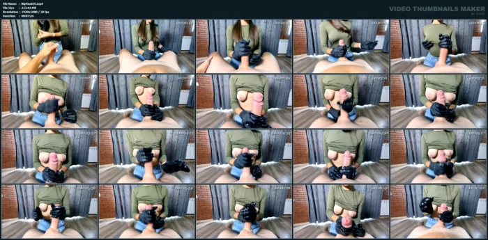 Handjob With Gloves Is Not Considered Cheating - NIPPLE STOCK - MP4