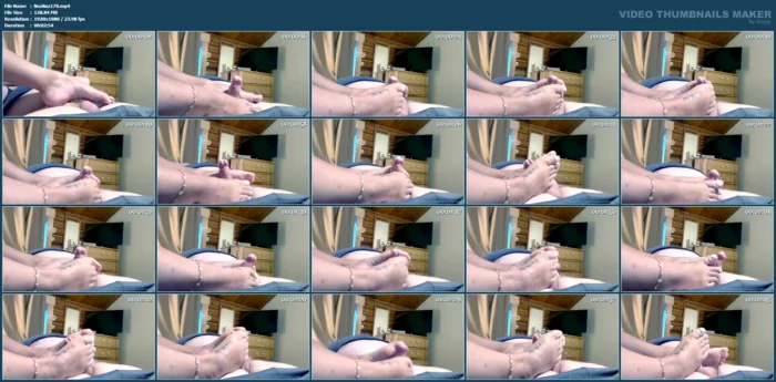 Suck The Fart From My Panties While I Stroke Your Cock With My Feet And Make You Cum - NOSENUZZLER - MP4
