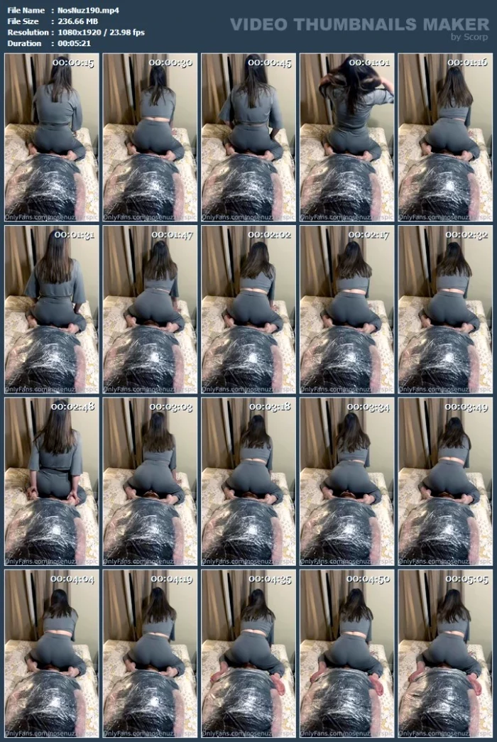 Trying Out The Saran Wrap I Bought To Restrain Slave - NOSENUZZLER - MP4