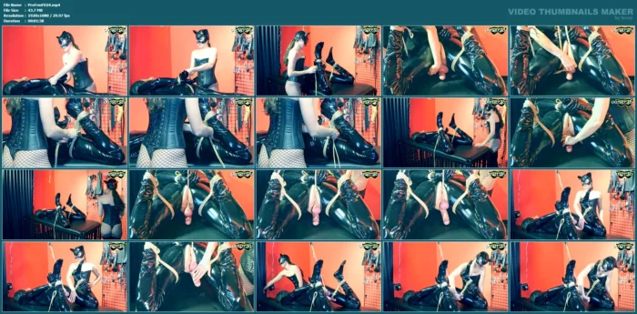 Lucky Slave Is Granted An Orgasm In Hogtied Position - PERVERFORMER / YARA FREI - MP4