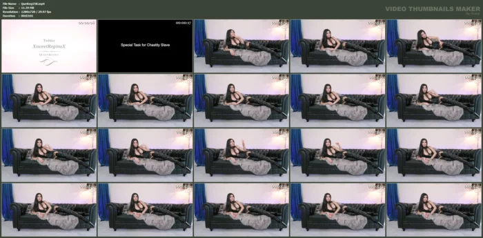 Special Task For Chastity Slave - QUEEN REGINA - MP4