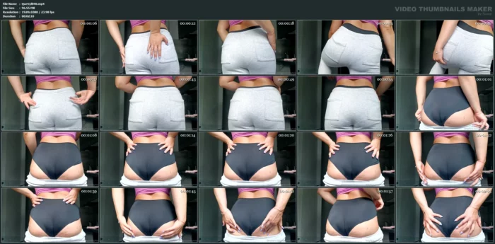 Farting In My Grey Sweats And Big, Soft Black Panties - QUEEN SYLVIA - MP4