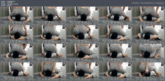 Facesitting Session And Farts In Zebra Pants - QUEEN SYLVIA - MP4