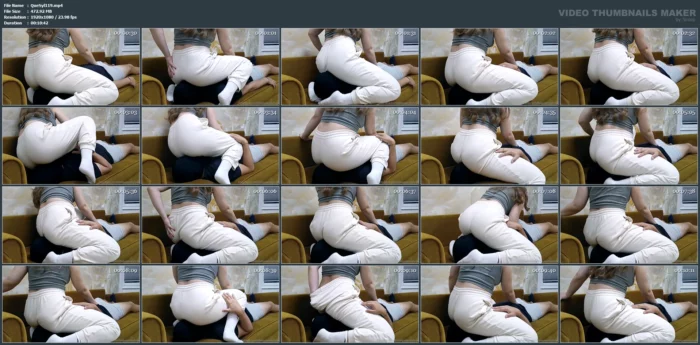Reward Him With Stinky Farts And A Hand Job - QUEEN SYLVIA - MP4