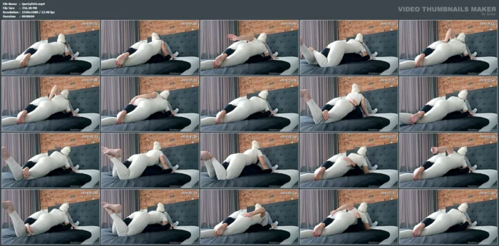 Squishing My Slave's Head Between My Big Thighs And Farting On His Face - QUEEN SYLVIA - MP4