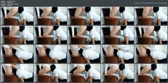 Making My Slave Sniff, Eat And Clean My Nasty Farts - QUEEN SYLVIA - MP4