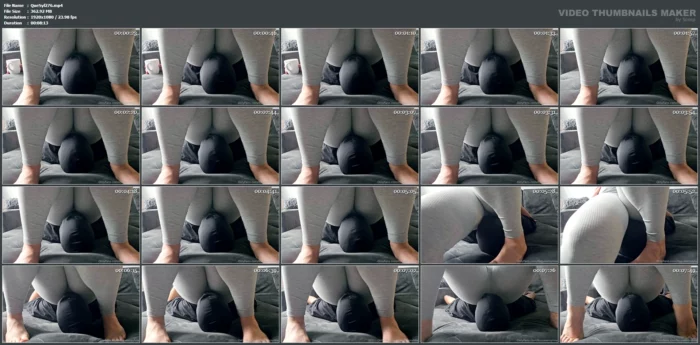Farting On My Little Human Fart Cushion While I Enjoy My Delicious Coffee - QUEEN SYLVIA - MP4