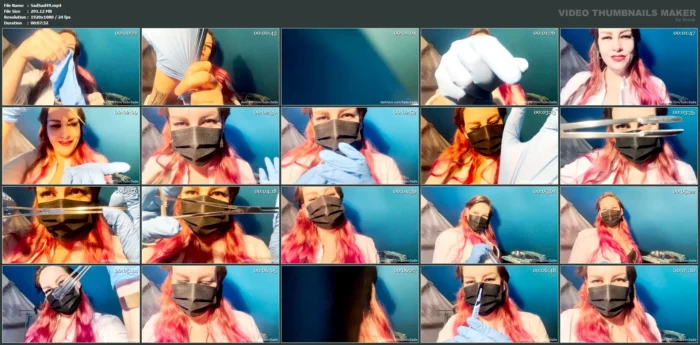 Medical Glove Love, Teasing You With A Syringe And My Surgical Tools - SADIC SADIE - MP4