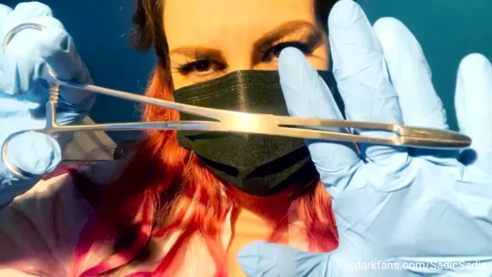 Medical Glove Love, Teasing You With A Syringe And My Surgical Tools - SADIC SADIE - MP4
