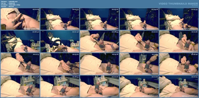 Teasing, Edging In Steel Cock Bondage Combined With Electro, Pee Play And A Nice CBT Ruined Orgasm - SADIC SADIE - MP4