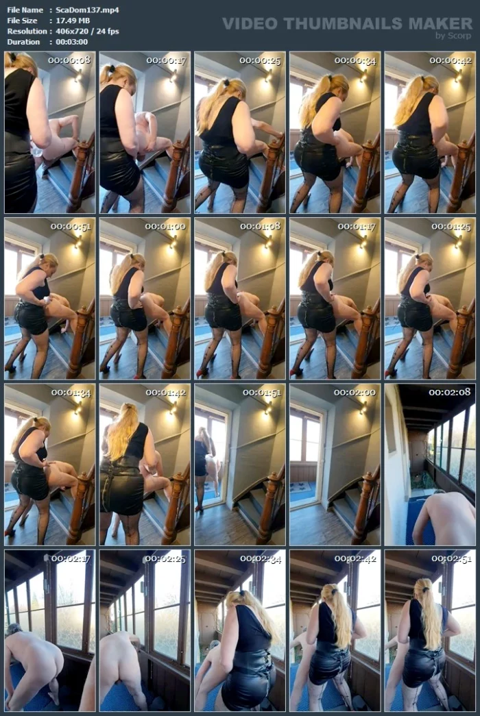 I Come With A Medium Sized Strapon And Fuck Him In The Hallway - SCATDOMINA / MISTRESS JESSICA / DOMINA SCHWEIZ - MP4