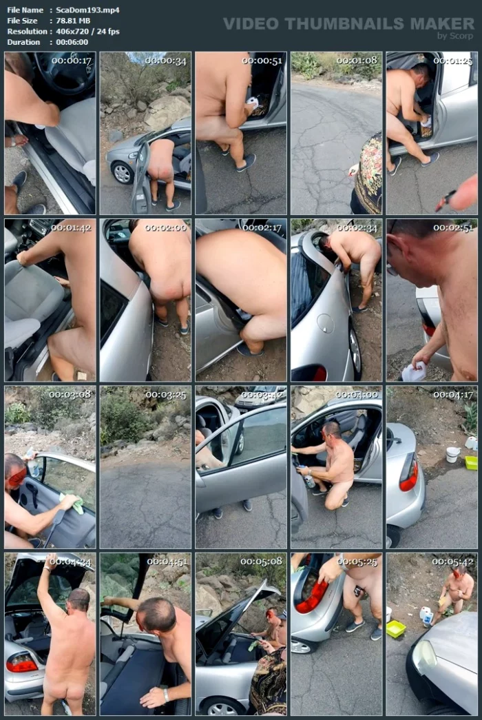 Naked Slave Is Washing My Car Outdoor - SCATDOMINA / MISTRESS JESSICA / DOMINA SCHWEIZ - MP4