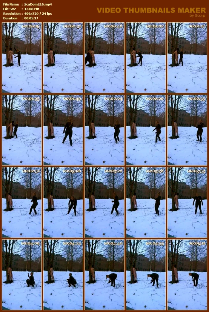 Outdoor Play By -10 Degrees - SCATDOMINA / MISTRESS JESSICA / DOMINA SCHWEIZ - MP4