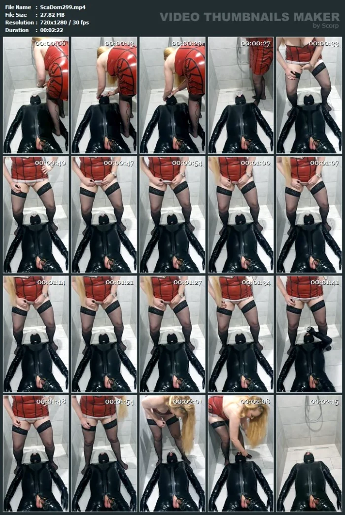 Slave In Latexcatsuit Swallows My Piss - SCATDOMINA / MISTRESS JESSICA / DOMINA SCHWEIZ - MP4