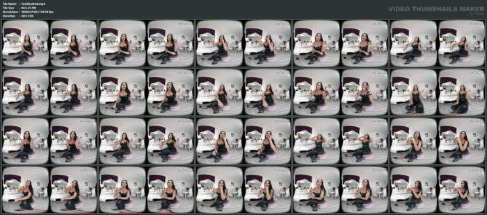 Vr Vids - Mistress Sonnya - Leathered Inferno Verbal Humiliation In Human Ashtray Servitude - SEXLIKEREAL - MP4