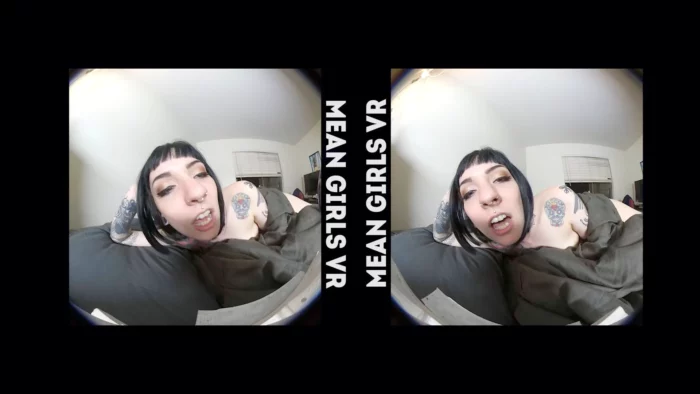 Mean Girls Vr - Justine Marie - Waking Up With Justine Part 1 - Femdom Hairy Pussy - SEXLIKEREAL - MP4