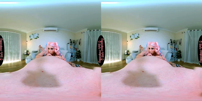 Cupacakeus - Ahegao Blowjob From Streamer Girlfriend - SEXLIKEREAL - MP4
