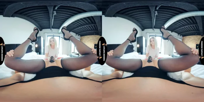 Femdom Fantasy Vr - Jade Mar - Chastity - POV Sissy Training - SEXLIKEREAL - MP4