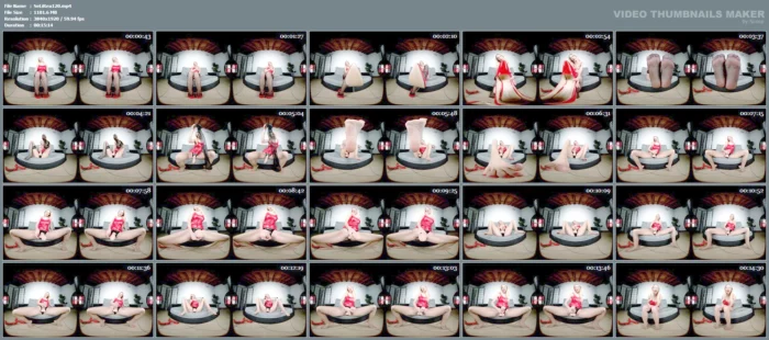 Vr Foot Fetish - Dominant Blonde In Red Schools Her Sub In The Art Of The Blowjob - SEXLIKEREAL - MP4