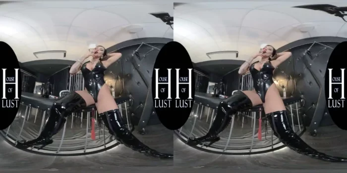 Vr Vids - Mistress Kennya - Up Close And Personal Session; Big Tits Domme In Leather Softcore Solo - SEXLIKEREAL - MP4