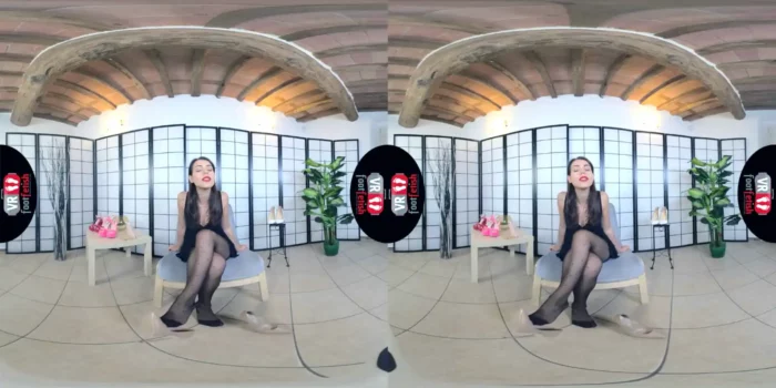 Vr Foot Fetish - Sexy Petra Flaunts Her Nylon-Clad Feet And Whispers Into Your Ears - Leg And Foot Fetish Vr - SEXLIKEREAL - MP4