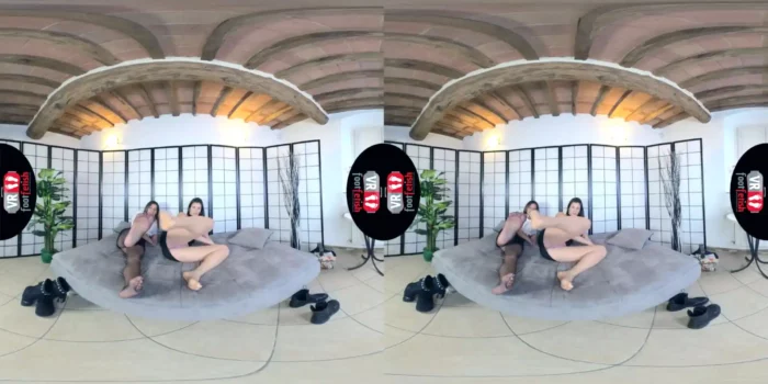 Vr Foot Fetish - Deliciously Sexy Lilian And Katy Show Off Their Nylon-Clad Feet - Hot Babes Tease With Legs And Feet - SEXLIKEREAL - MP4
