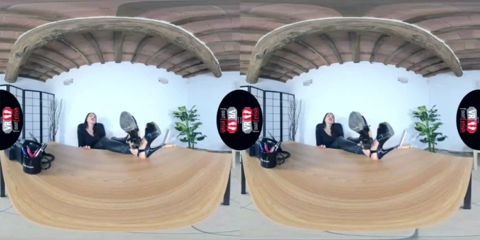 Vr Foot Fetish - Wonderfully Gorgeous Petra Wants Her Servant To Lick The Dirty Soles Of Her Sexy Stilettos - Leg And Foot Fetish Vr - SEXLIKEREAL - MP4