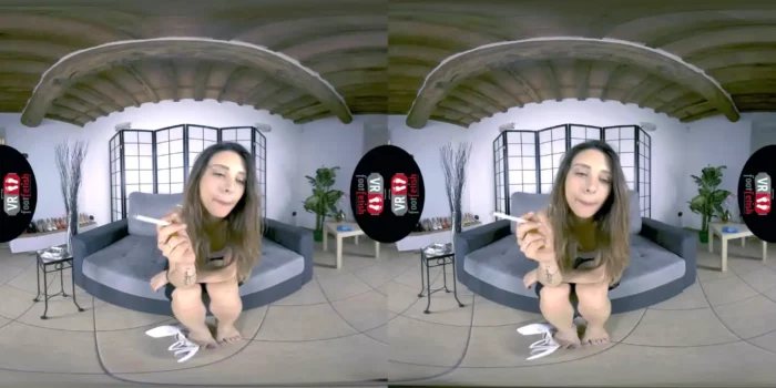 Vr Foot Fetish - Violet's Cigar And Foot Tease Session - SEXLIKEREAL - MP4