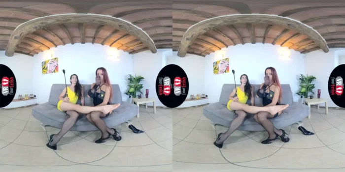 Vr Foot Fetish - Super-Hot Elettra And Tecla Dominate You With Their Sexy Feet - Foot Worship Vr Porn Girl On Girl - SEXLIKEREAL - MP4