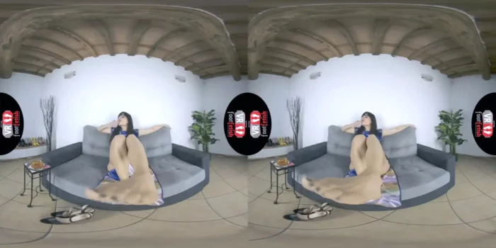 Vr Foot Fetish - Superb Dark Haired Chick Lara Likes To Show Off Her Magnificent Feet And Toes In Virtual Reality - SEXLIKEREAL - MP4