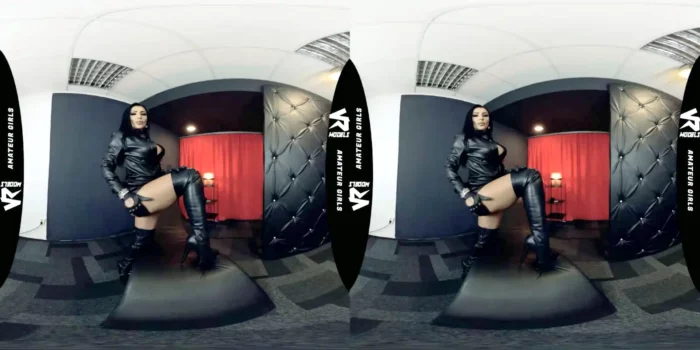 Vr Vids - Mistress Kennya - Smoke And Leather Addiction Training; Big Tits Domme Takes Charge - SEXLIKEREAL - MP4