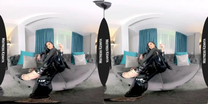 Vr Vids - Mistress Kennya - Human Ashtray, Chain Smoking Black Cigaronne - SEXLIKEREAL - MP4