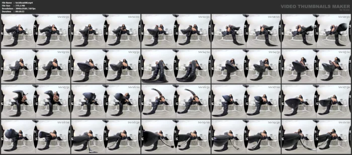 Vr Vids - Mistress Kennya - Booted Dominance Display With Stiletto Heels - SEXLIKEREAL - MP4