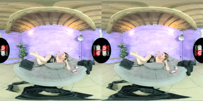 Vr Foot Fetish - Strikingly Beautiful Ammalia Showing Off Her Fabulous Feet - Stockings Legs And Feet Fetish Vr - SEXLIKEREAL - MP4