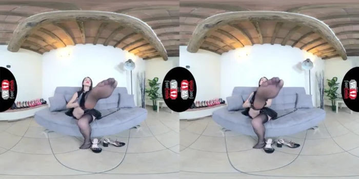 Vr Foot Fetish - Sensual Petra Seduces You With Her Delicious Feet - Nylon Stocking Foot Fetish - SEXLIKEREAL - MP4