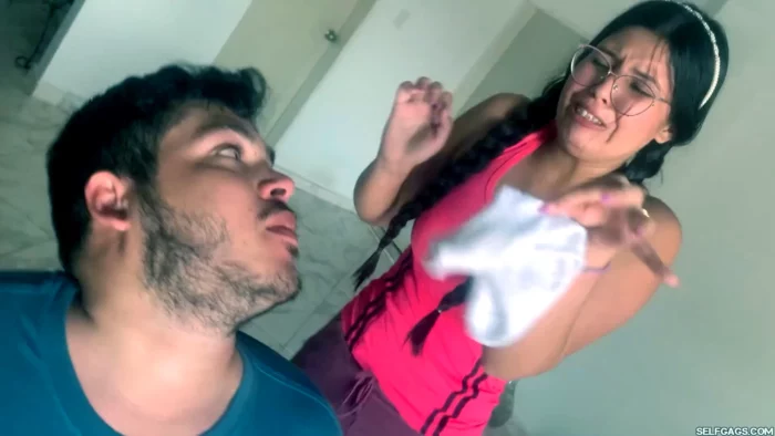 Bound, Gagged And Ridiculed By The Nerdy Girl From Class! - SELFGAGS FEMDOM BONDAGE - MP4