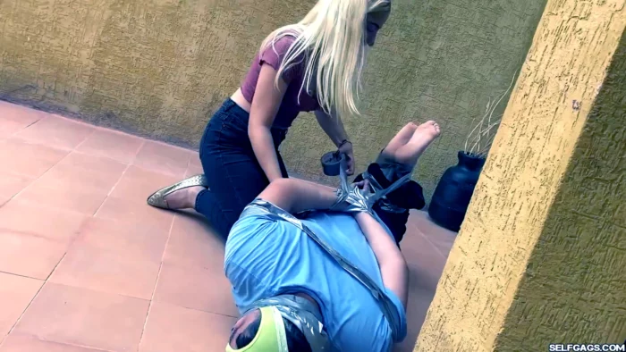Get Out Of My House And Out Of My Life! - SELFGAGS FEMDOM BONDAGE - MP4