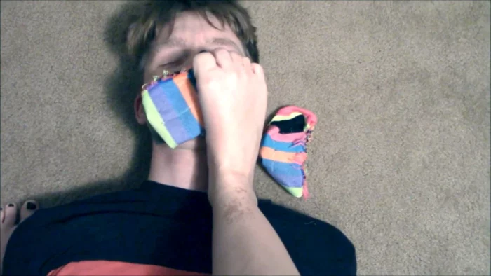 Peeking Boyfriend Turned Into A Foot Smelling Slave - SELFGAGS FEMDOM BONDAGE - MP4