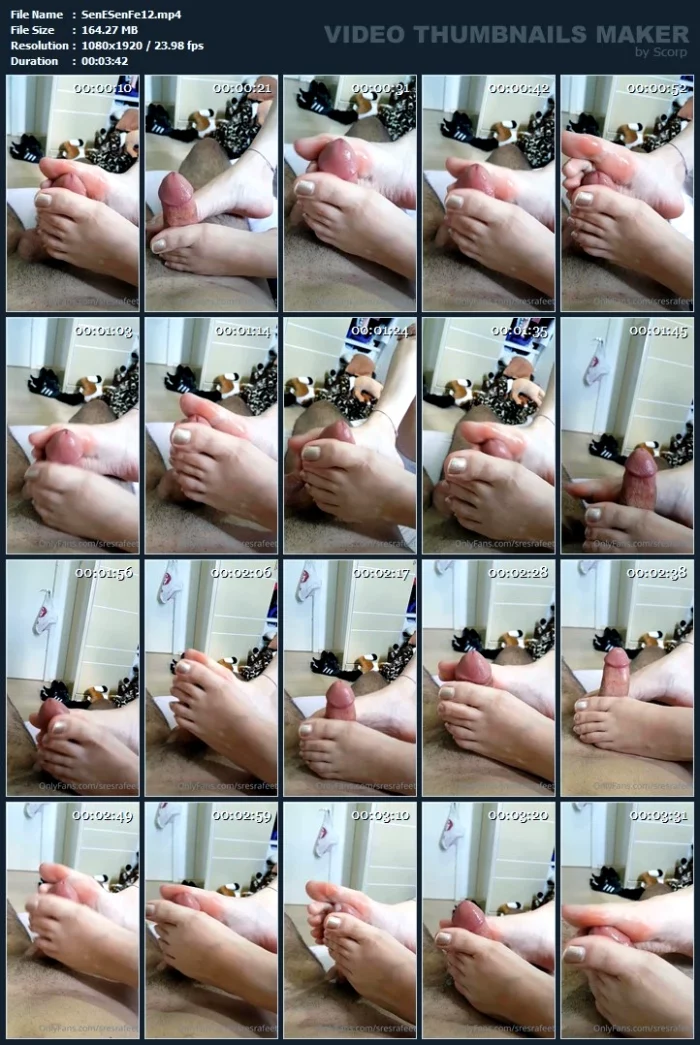 Delicious Footjob - SENHOR E SENHORA FEET - MP4