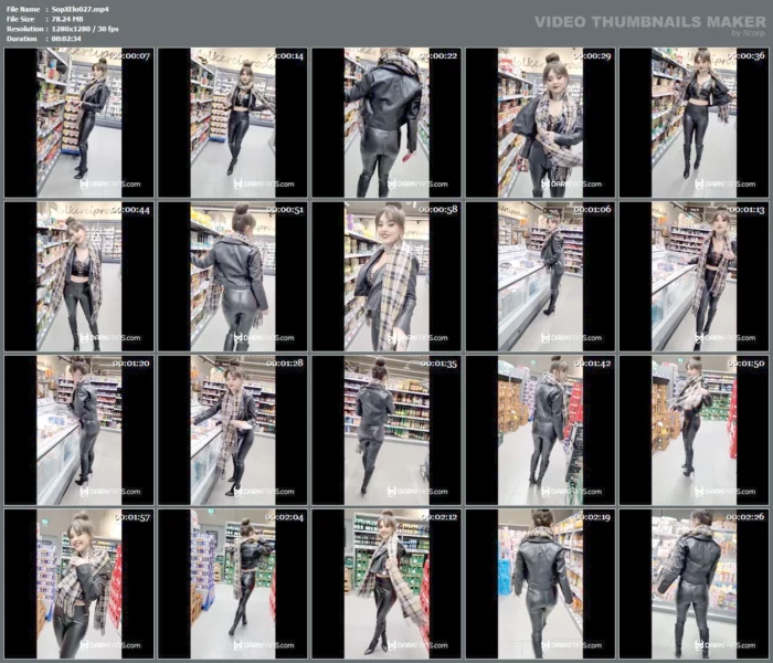 Shopping In A Kinky Outfit 2 - SOPHIE ELODIE / SOPHIE MARTIN - MP4