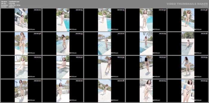 In A Chastity Belt At The Pool - SOPHIE ELODIE / SOPHIE MARTIN - MP4