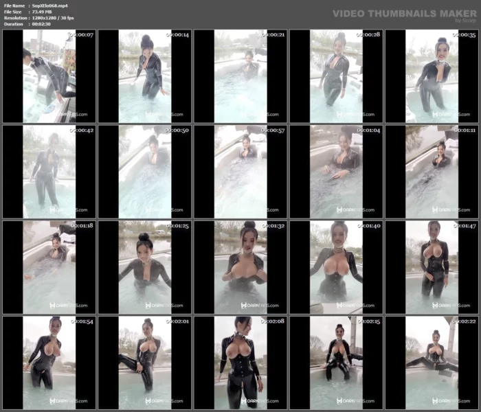 In A Latex Catsuit In The Whirlpool - SOPHIE ELODIE / SOPHIE MARTIN - MP4